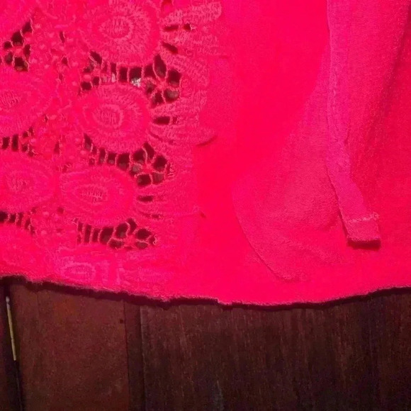 NWT! Wrangler Retro! Bohemian Blouse Top size Small in a beautiful Red design! - Picture 7 of 11